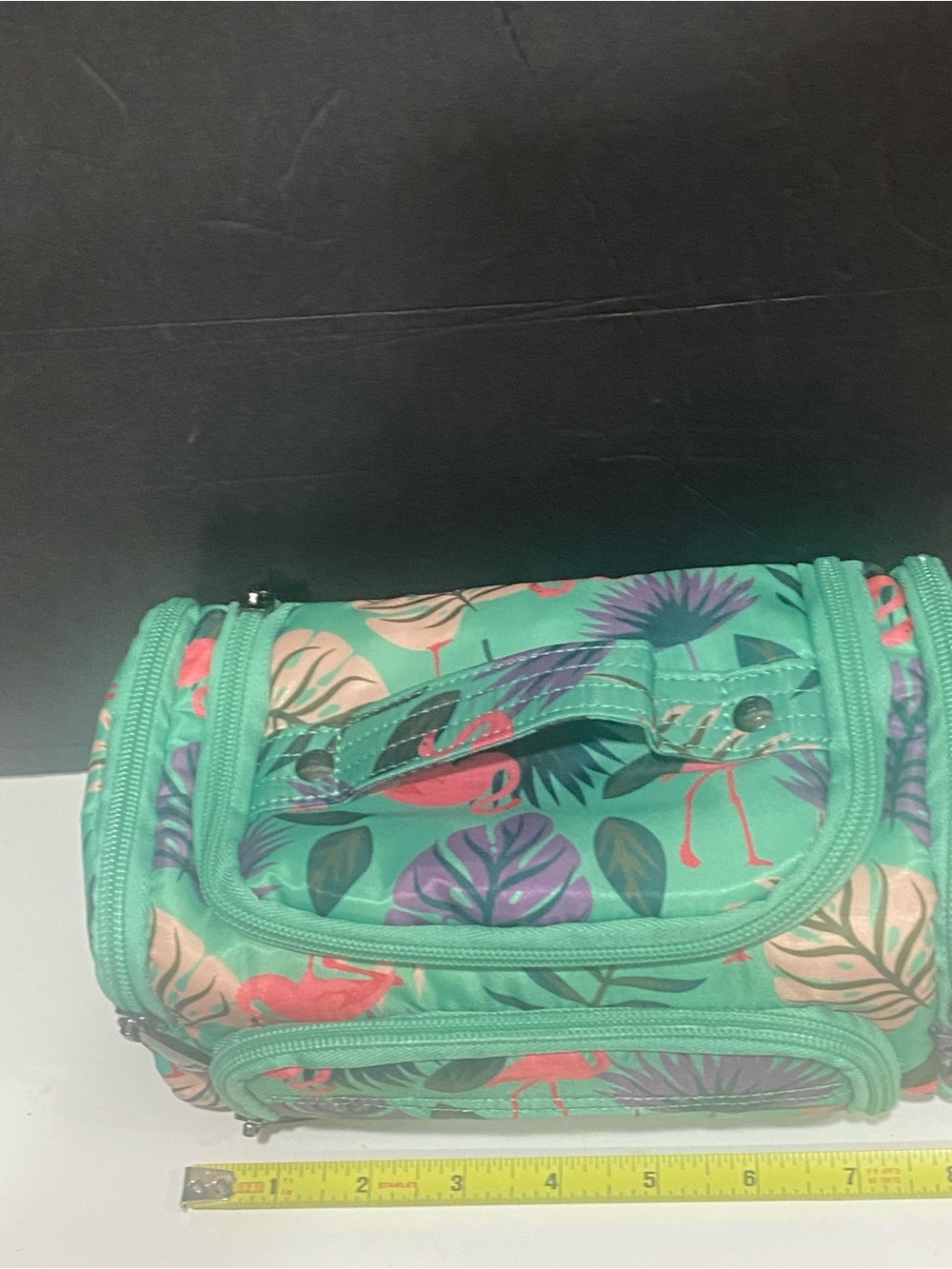 Lug Resort Flamingo Cosmetic Case - Travel-Friendly Makeup Organizer Bag - Picture 10 of 10
